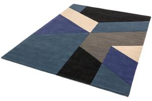 Modrý koberec Jigsaw Big Geo Rozměry: 160x230 cm