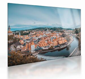 Skleněný obraz - Český Krumlov (70x50 cm)
