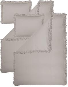 Livarno® Sada ložního povlečení z mikrovláknitého saténu, 140 x 200 cm, 70 x 90 cm, 2dílná, šedá (800013653)