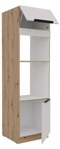 Vysoká kuchyňská skříňka pod troubu Solea 60 DPM-210 2F, Barva: dub artisan / kašmír 5903211473210