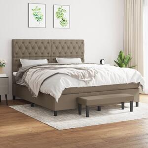 Box spring postel s matrací taupe 160x200 cm textil 3136849