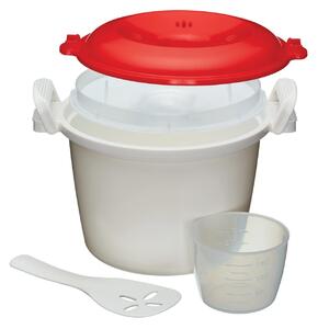 KitchenCraft rýžovar do mikrovlnné trouby 1,5 l, s odměrkou a lopatkou, bez BPA KCRICECOOK