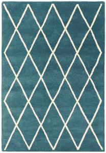 Modrý koberec Swans Diamond Teal Rozměry: 80x150 cm