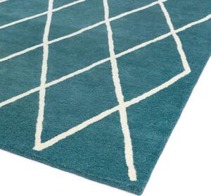 Modrý koberec Swans Diamond Teal Rozměry: 80x150 cm