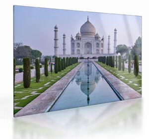 Skleněný obraz - Taj Mahal za východu slunce (70x50 cm)