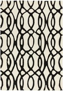 Černý koberec Blondie Wire White Rozměry: 160x230 cm