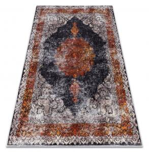 Makro Abra Kusový koberec pratelný MIRO 51186.808 Rozeta Klasický protiskluzový modrý hnědý Rozměr: 80x150 cm
