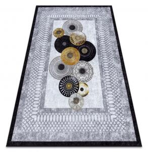 Makro Abra Kusový koberec pratelný MIRO 51130.807 Kruhy protiskluzový šedý Rozměr: 80x150 cm