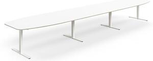 AJ Produkty Jednací stůl NOVUS, T-nohy, 5600x1200 mm, bílá