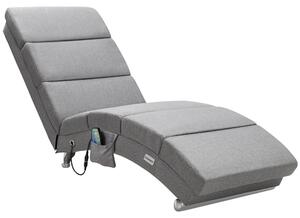 CASARIA® Relaxaní lehátko XXL Masání funkce vyhívání 186x89x55cm Ergonomická alounná látka Nosnost 180 kg Obývací pokojové relaxaní křeslo Relaxaní křeslo edé
