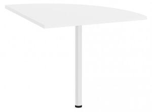 Rohová deska stolu Office 458 bílá/bílá