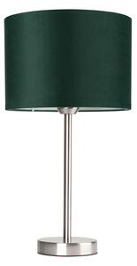 Stolní lampa SCARLETT, 1xMax.40W, tmavě zelené textilní stínítko, S