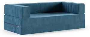 Rozkládací pohovka AVIO MODRÁ SZTRUKS 200x200