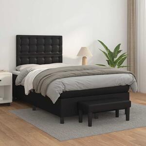 Box spring postel s matrací černá 120 x 200 cm umělá kůže 3137653