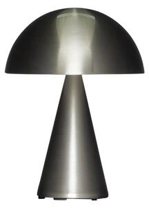 Stříbrná kovová nabíjecí stolní lampa Hübsch Mush 20 cm
