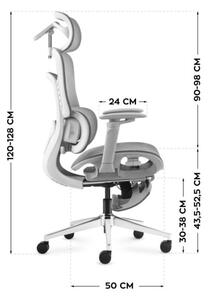 Masážní kancelářské křeslo Visioner 8.3 šedé