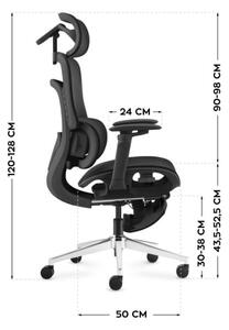 Masážní kancelářské křeslo Visioner 8.3 černé