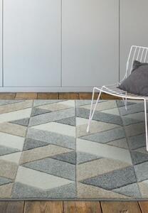 Šedý koberec Furla Rhombus Grey Rozměry: 80x150 cm