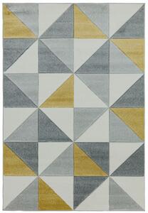 Žlutý koberec Furla Cubic Ochre Rozměry: 80x150 cm