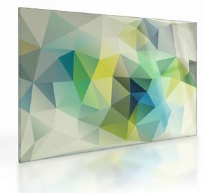 Skleněný obraz geometrické abstrakce (70x50 cm)