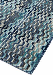 Modrý koberec Primiti Wave Blue Rozměry: 120x180 cm