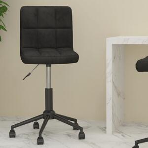 Otočná kancelářská židle černá samet