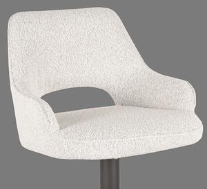 LABEL51 Barová židle Fer - bílá bouklé