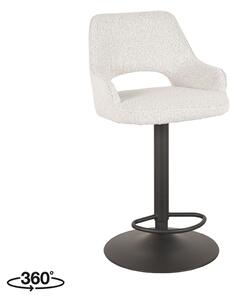 LABEL51 Barová židle Fer - bílá bouklé