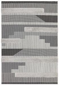 Tribeca Design Kusový koberec Mola Black/Grey Geometric Rozměry: 120x170 cm