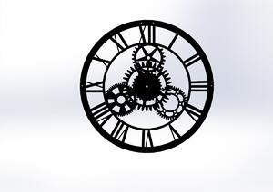 Hanah Home Nástěnné hodiny Davin 46 cm černé