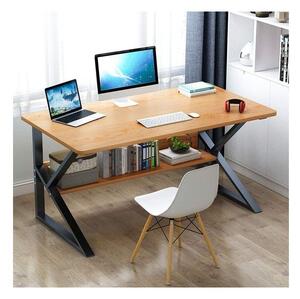 SLEYER STL04BR počítačový stůl SLEYER s policí 80 x 40 cm - hnědá barva
