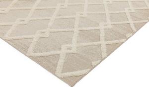 Tribeca Design Kusový koberec Mola Beige/Cream Diamond Rozměry: 80x150 cm