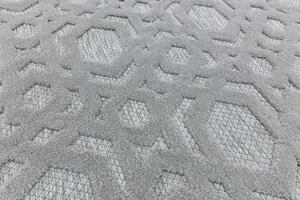 Tribeca Design Kusový koberec Secco Silver Geometric běhoun Rozměry: 66x240 cm