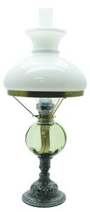 Sklárna Častolovice - Petrolejová lampa s cínovou nohou - lesní zelená - komplet 4