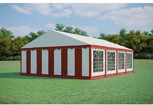 Párty stan 6x8m PVC PREMIUM Ohnivzdorný +Dárek ZDARMA barva Červeno-bílá