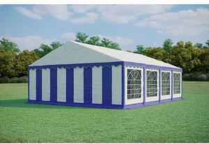 Párty stan 6x8m PVC PREMIUM Ohnivzdorný +Dárek ZDARMA barva Modro-bílá