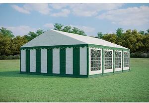 Párty stan 6x8m PVC PREMIUM Ohnivzdorný +Dárek ZDARMA barva Zeleno-bílá