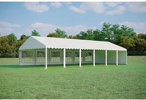 Zahradní Párty stan 6x12m PVC Standard PLUS Ohnivzdorný barva Zeleno-bílá