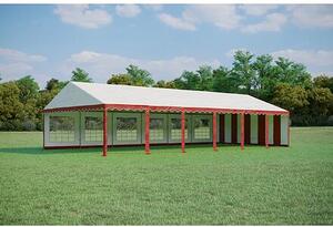 Zahradní Párty stan 6x12m PVC Standard PLUS Ohnivzdorný barva Zeleno-bílá
