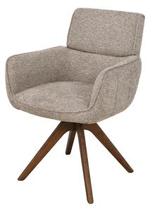 2SET jídelní židle UNIQUE taupe béžová/hnědá otočná Nábytek | Jídelní prostory | Jídelní židle | Křesložidle