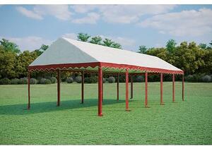 Párty stan 4x10m - PVC Standard Ohnivzdorný barva Bílá
