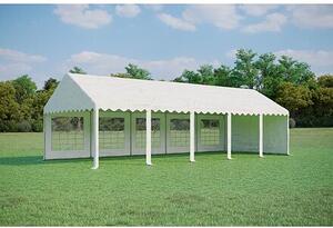 Párty stan 4x10m - PVC Standard Ohnivzdorný barva Bílá