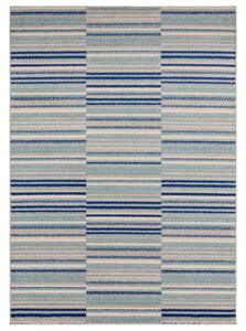 Tribeca Design Kusový koberec Jars Blue Stripe Rozměry: 120x170 cm