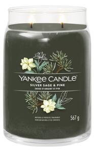 Yankee Candle - Vonná svíčka SILVER SAGE & PINE velká 567g 60-90 hod