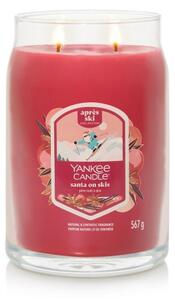 Yankee Candle - Vonná svíčka SANTA ON SKIS velká 567g 60-90 hod