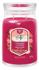Yankee Candle - Vonná svíčka SANTA ON SKIS velká 567g 60-90 hod