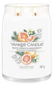 Yankee Candle - Vonná svíčka WHITE SPRUCE & GRAPEFRUIT velká 567g 60-90 hod