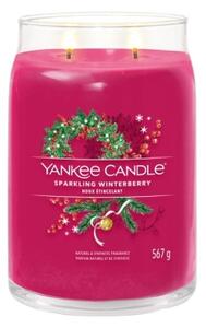 Yankee Candle - Vonná svíčka SPARKLING WINTERBERRY velká 567g 60-90 hod