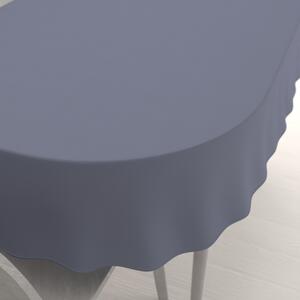 Biante Oválný bavlněný saténový ubrus ST-003 Modrošedý 100x140 cm