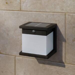 Philips Solární nástěnné svítidlo LED Diara, černé, se senzorem, IP44, Černá, Plast